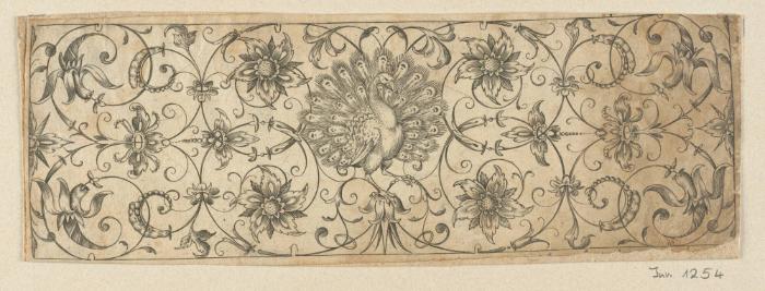 Blatt aus der Folge der Rankenfriese mit Vögeln, Blatt- und Blumenornament