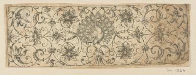 Blatt aus der Folge der Rankenfriese mit Vögeln, Blatt- und Blumenornament