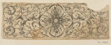 Blatt aus der Folge der Rankenfriese mit Vögeln, Blatt- und Blumenornament
