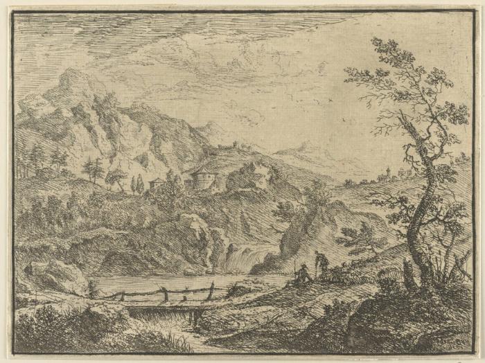 Der Steg vor dem Wasserfall