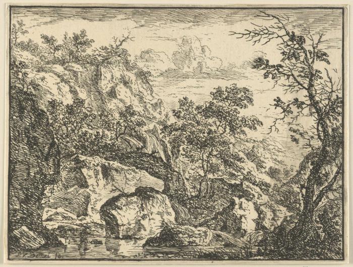 Bewaldete Gebirgsgegend