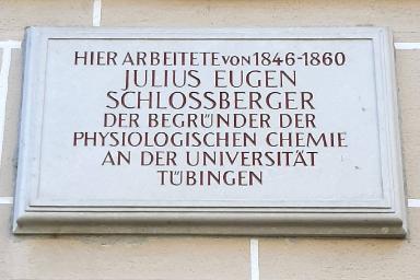 Gedenktafel für Julius Eugen Schlossberger
