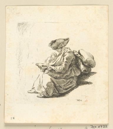 Bettelnde Soldatenfrau