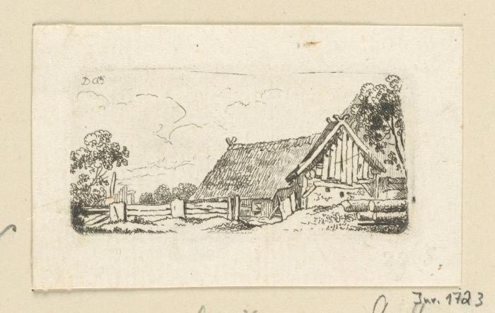Landschaft mit Hütten