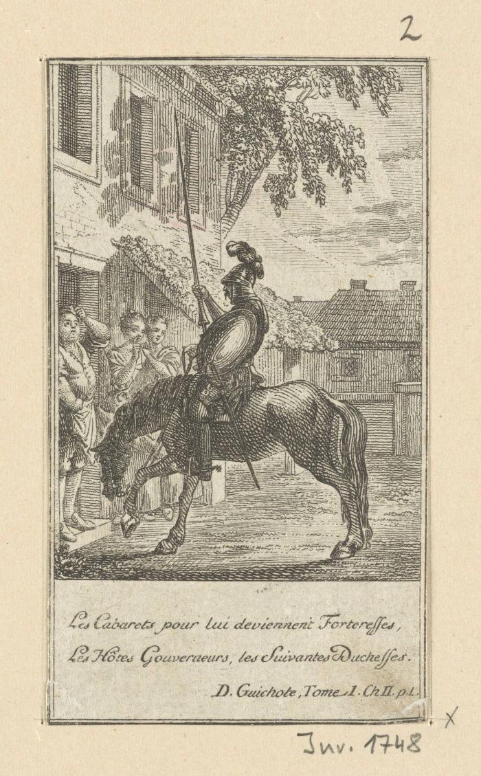 Blatt zu Cervantes Don Quixote