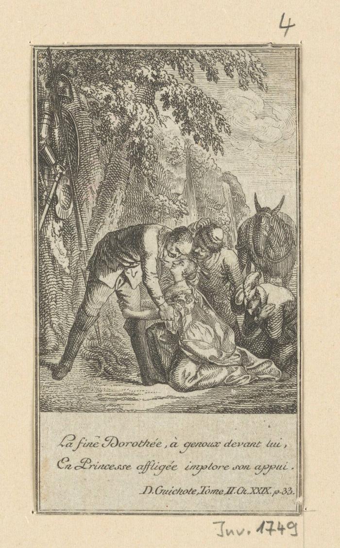 Blatt zu Cervantes Don Quixote