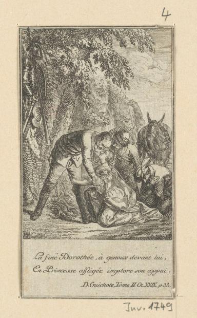 Blatt zu Cervantes Don Quixote