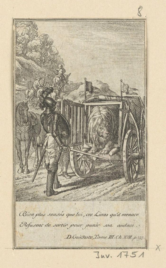 Blatt zu Cervantes Don Quixote
