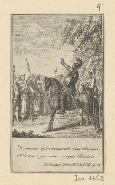 Blatt zu Cervantes Don Quixote