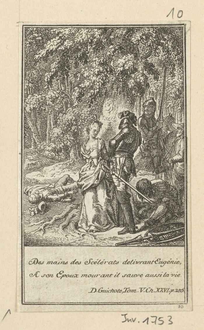 Blatt zu Cervantes Don Quixote