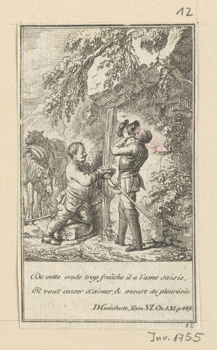 Blatt zu Cervantes Don Quixote