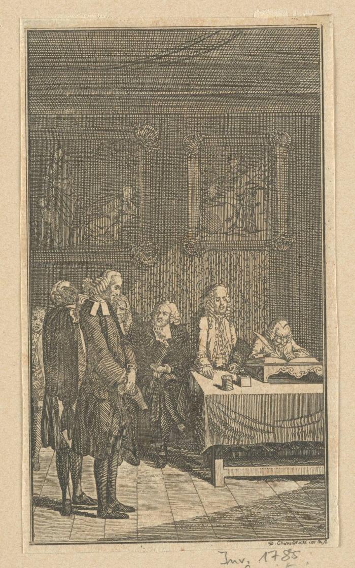 Sebaldus vor dem Consistorium