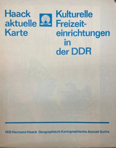 Karte: Kulturelle Freizeiteinrichtungen in der DDR