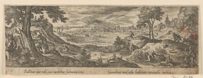Serie: Venationis, piscationis, et aucupii typi (Blatt 12/48)