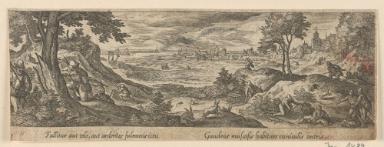 Serie: Venationis, piscationis, et aucupii typi (Blatt 12/48)