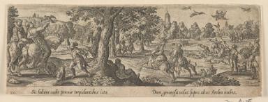Blatt aus der Serie: Venationis, Piscationis et Aucupii Typi