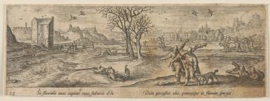 Blatt aus der Serie: Venationis, Piscationis et Aucupii Typi