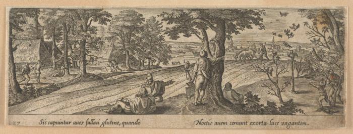 Blatt aus der Serie: Venationis, Piscationis et Aucupii Typi