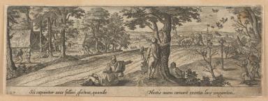 Blatt aus der Serie: Venationis, Piscationis et Aucupii Typi