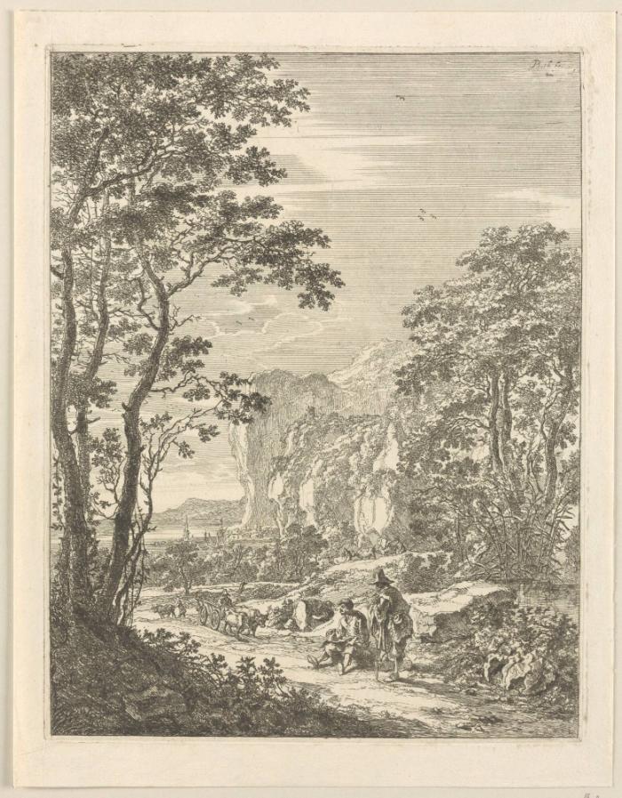 Der Rinderkarren (Serie: Italienische Landschaften)