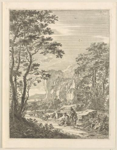 Der Rinderkarren (Serie: Italienische Landschaften)