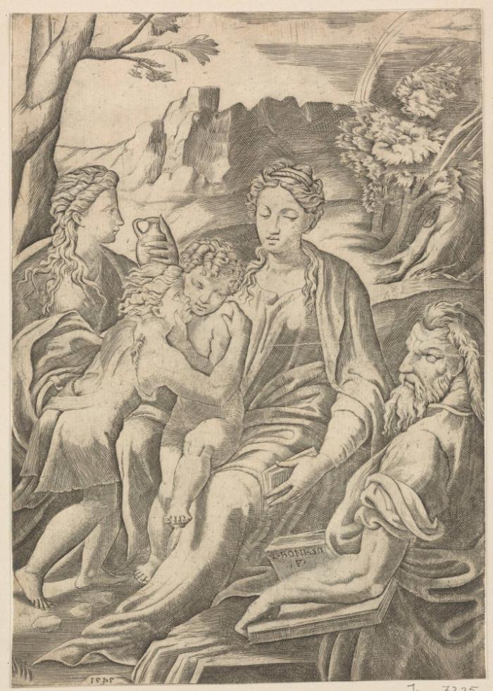 Maria mit Kind, Johannesknaben, Magdalena und Moses