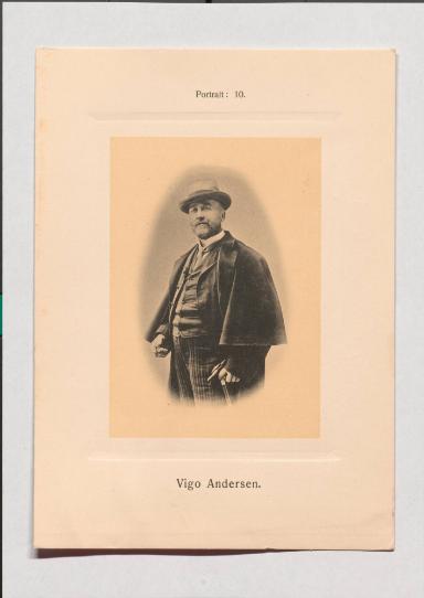 Vigo Andersen aus Adolph Goldbergs Porträt-Sammlung hervorragender Flöten-Virtuosen, Dilettanten und Komponisten