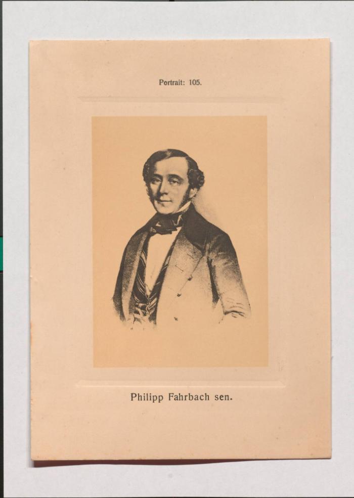 Philipp Fahrbach sen. aus Adolph Goldbergs Porträt-Sammlung hervorragender Flöten-Virtuosen, Dilettanten und Komponisten