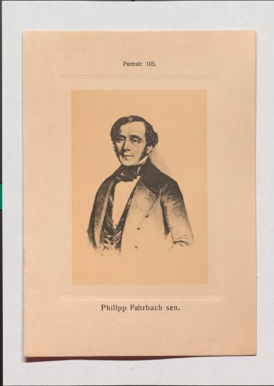 Philipp Fahrbach sen. aus Adolph Goldbergs Porträt-Sammlung hervorragender Flöten-Virtuosen, Dilettanten und Komponisten