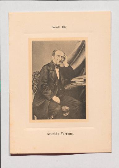 Aristide Farrenc aus Adolph Goldbergs Porträt-Sammlung hervorragender Flöten-Virtuosen, Dilettanten und Komponisten