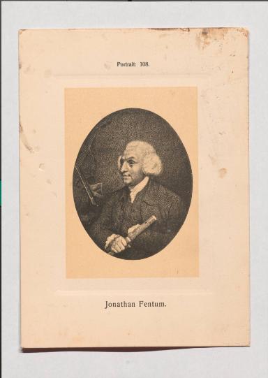 Jonathan Fentum aus Adolph Goldbergs Porträt-Sammlung hervorragender Flöten-Virtuosen, Dilettanten und Komponisten