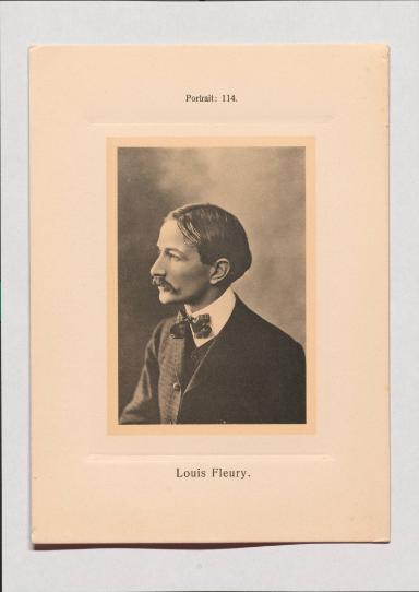 Louis Fleury aus Adolph Goldbergs Porträt-Sammlung hervorragender Flöten-Virtuosen, Dilettanten und Komponisten