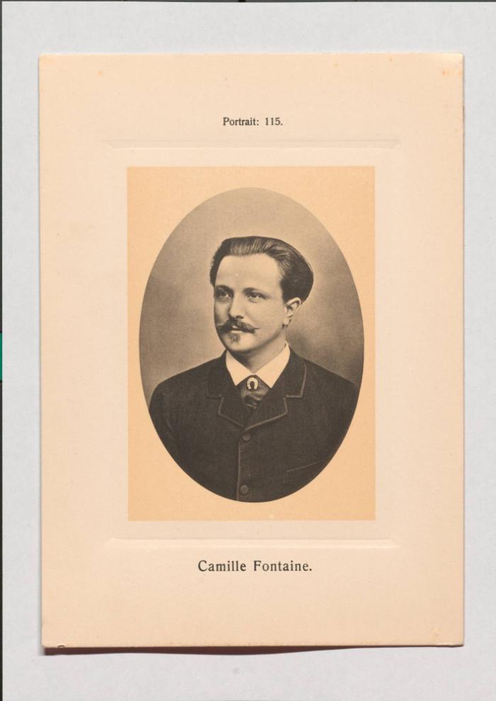Camille Fontaine aus Adolph Goldbergs Porträt-Sammlung hervorragender Flöten-Virtuosen, Dilettanten und Komponisten