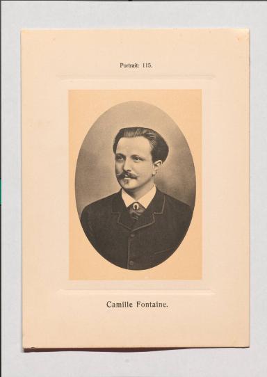 Camille Fontaine aus Adolph Goldbergs Porträt-Sammlung hervorragender Flöten-Virtuosen, Dilettanten und Komponisten
