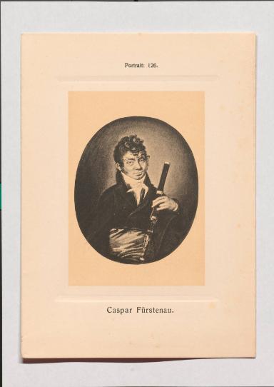 Caspar Fürstenau aus Adolph Goldbergs Porträt-Sammlung hervorragender Flöten-Virtuosen, Dilettanten und Komponisten