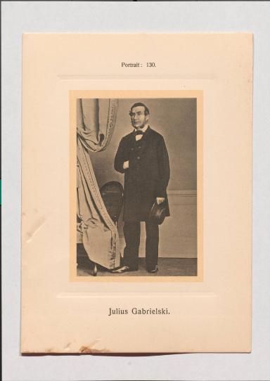 Julius Gabrielski aus Adolph Goldbergs Porträt-Sammlung hervorragender Flöten-Virtuosen, Dilettanten und Komponisten