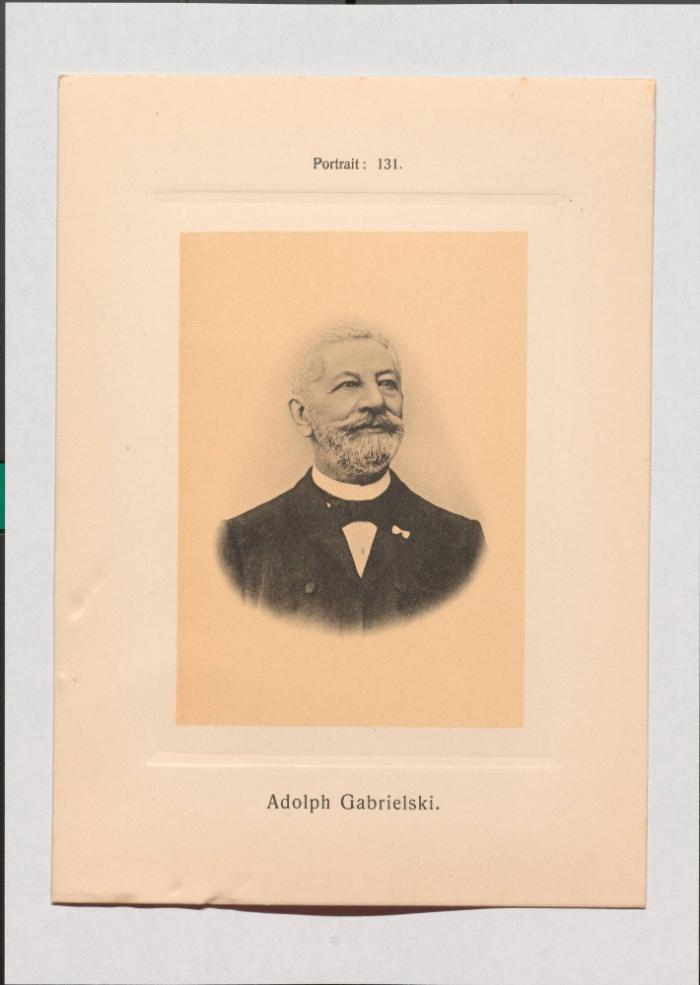 Adolph Gabrielski aus Adolph Goldbergs Porträt-Sammlung hervorragender Flöten-Virtuosen, Dilettanten und Komponisten