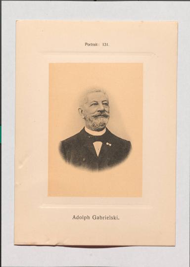 Adolph Gabrielski aus Adolph Goldbergs Porträt-Sammlung hervorragender Flöten-Virtuosen, Dilettanten und Komponisten