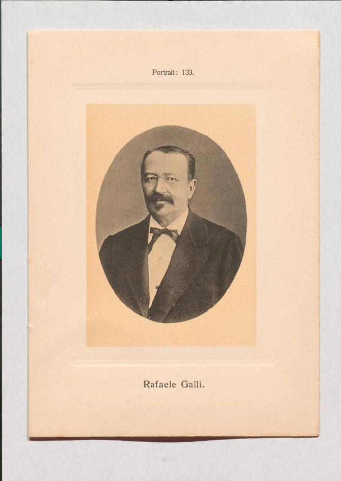 Rafaele Galli aus Adolph Goldbergs Porträt-Sammlung hervorragender Flöten-Virtuosen, Dilettanten und Komponisten