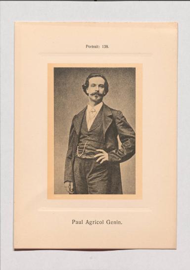 Paul Agricol Genin aus Adolph Goldbergs Porträt-Sammlung hervorragender Flöten-Virtuosen, Dilettanten und Komponisten