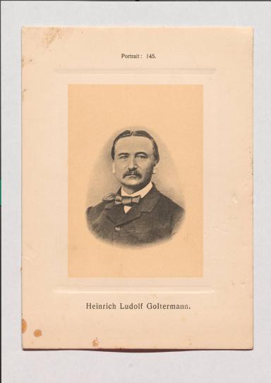 Heinrich Ludolf Goltermann aus Adolph Goldbergs Porträt-Sammlung hervorragender Flöten-Virtuosen, Dilettanten und Komponisten