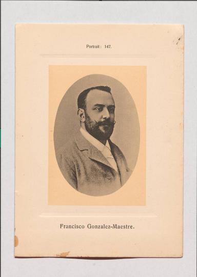 Francisco Gonzalez-Maestre aus Adolph Goldbergs Porträt-Sammlung hervorragender Flöten-Virtuosen, Dilettanten und Komponisten