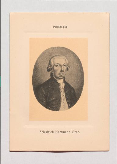 Friedrich Hartmann Graf aus Adolph Goldbergs Porträt-Sammlung hervorragender Flöten-Virtuosen, Dilettanten und Komponisten