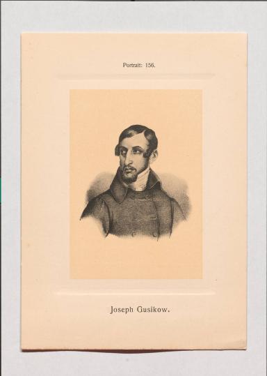 Joseph Gusikow aus Adolph Goldbergs Porträt-Sammlung hervorragender Flöten-Virtuosen, Dilettanten und Komponisten