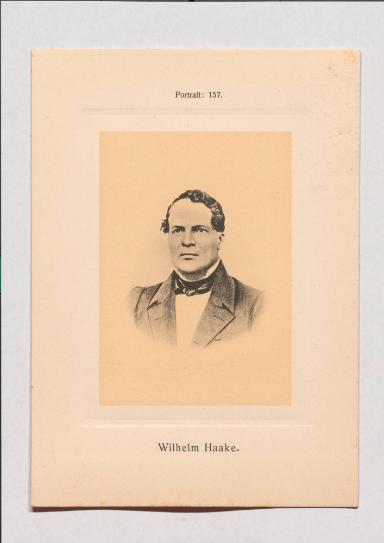 Wilhelm Haake aus Adolph Goldbergs Porträt-Sammlung hervorragender Flöten-Virtuosen, Dilettanten und Komponisten