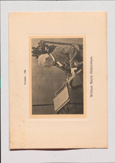 William Neyle Habersham aus Adolph Goldbergs Porträt-Sammlung hervorragender Flöten-Virtuosen, Dilettanten und Komponisten
