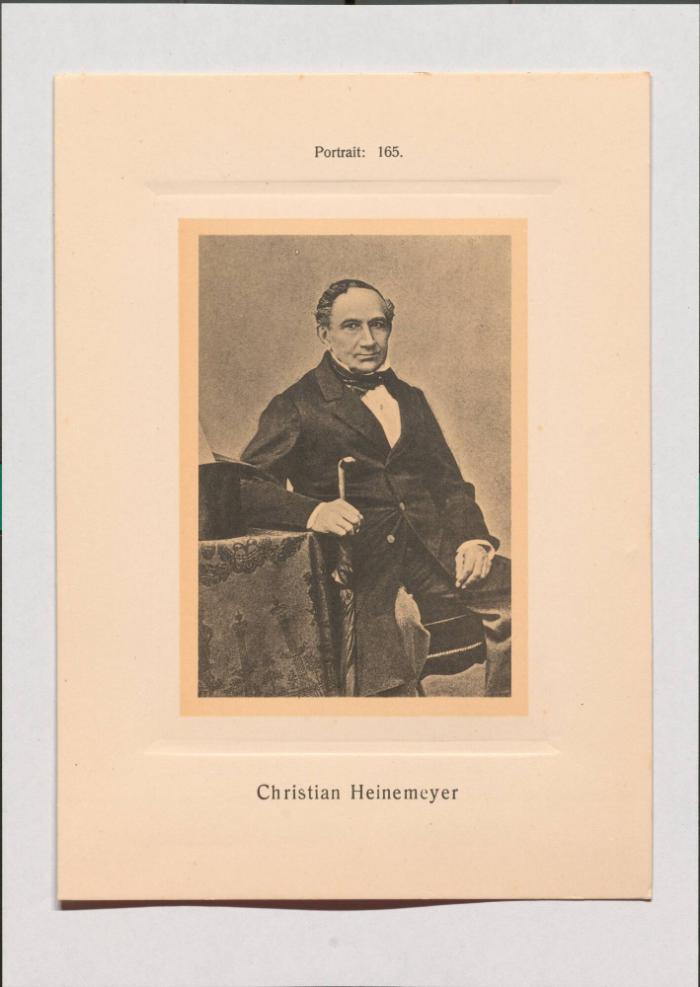Christian Heinemeyer aus Adolph Goldbergs Porträt-Sammlung hervorragender Flöten-Virtuosen, Dilettanten und Komponisten