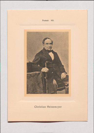 Christian Heinemeyer aus Adolph Goldbergs Porträt-Sammlung hervorragender Flöten-Virtuosen, Dilettanten und Komponisten
