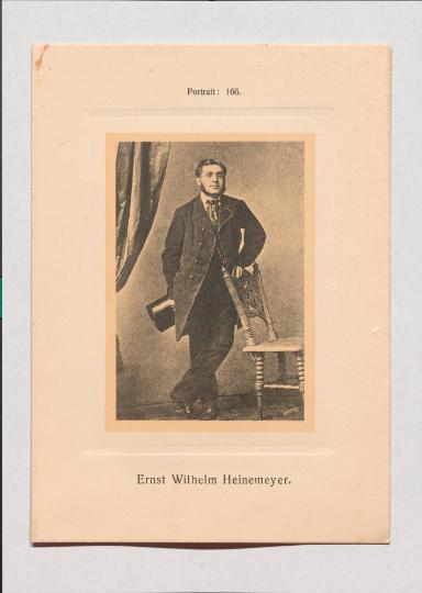 Ernst Wilhelm Heinemeyer aus Adolph Goldbergs Porträt-Sammlung hervorragender Flöten-Virtuosen, Dilettanten und Komponisten