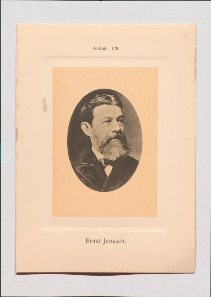 Ernst Jenzsch aus Adolph Goldbergs Porträt-Sammlung hervorragender Flöten-Virtuosen, Dilettanten und Komponisten
